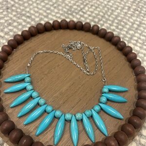 Turquoise Spike Necklace